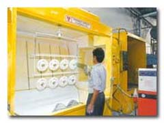 Paint shop at the Scooters India plant